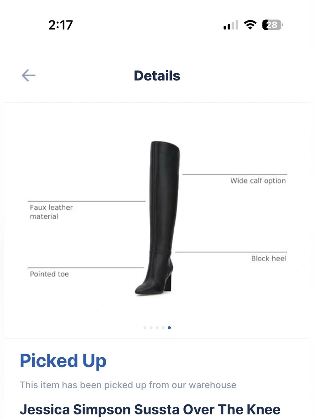 Jessica Simpson 9 Wide Calf Sussta Black Over the Knee Block Heel Boots